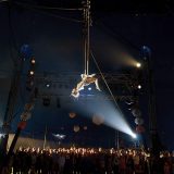 Kamikaze Cabaret - Shambala Festival, 2010 - Photo S Dixey - Cloud Swing - Freya Watson