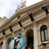 SisterAct - London Palladium - 2009 - Harness - Abseil - Freya Watson - High Performance Rigging